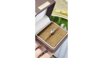 Green Pear Lab Diamond with Matching Pear Side Stones