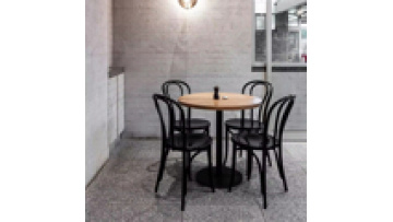 New trend fashion modern commercial   furniture fast food shop  wood and metal restaurant  kitchen  dining table1