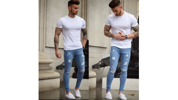 2022 Custom Tapered Skinny  Boy's Denim Pants & Trousers Stylish  Men Jeans  for Boyfriend1