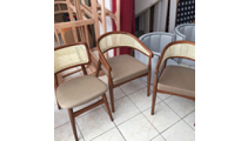 Best selling Home Furniture Solid Wood and Rattan Wicker Back with Soft Cushion Kitchen Dining Restaurant Chair1