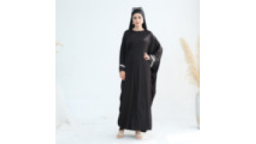 Abaya 2025 EID Ramadan Solid Color Long Sleeves With Side Pockets Women's Dresses Abaya Women Muslim Dress1