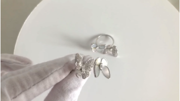 2022 new arrivals fashion trendy elegant adjustable 925 silver plated butterfly ring for women1