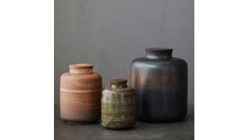 Vintage Sealed Ceramic Tea Canister - Coarse Pottery Gilt Storage for Pu'er, White, Red & Green Tea1