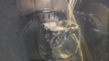 vehicle motor housing machining