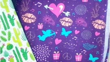 Custom digital printed pattern cotton spandex fabric with high stretch1