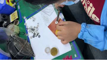 Atomizer plate welding wire process