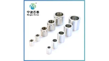 10 Year Experience Factory Carton Steel Yellow Sliver 00110-04 SAE R1at/En853 1sn Hose Ferrule1