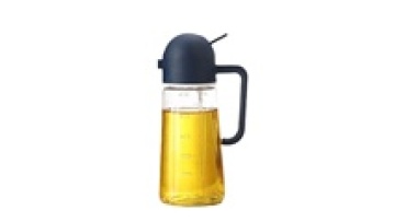 550ml 630ml Baking Salad BBQ Kitchen Food New Type Graduated Portable Press Type Oil Olive Spray Glass Bottle1