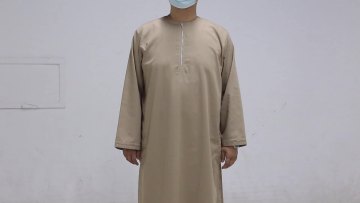 2021 Muslim men's clothing Middle Eastern Arab dubai islamic men arabic hooded thobe winter material thobes1