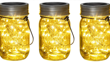 20 LED Hanging Solar Light Outdoors Solar Mason Jar Lid Fairy String Light for Christmas Patio Garden Yard and Lawn1