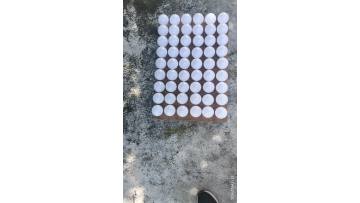 RGBW rechargeable LED bulb on outside board