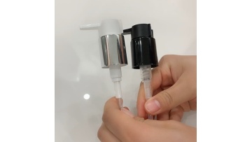 Matte Black Soap Dispenser Plastic Lotion Pump For Bottle With Gold Collar1