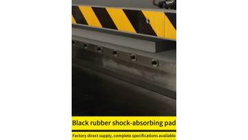 Industrial-grade black rubber vibration damping block