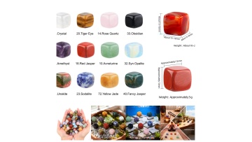 Cube Gemstone Beads -SP1563