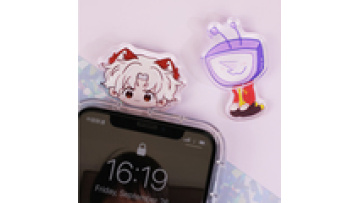 Acrylic Hipper Phone Pendant Acrylic Mobile Phone Charms Key Ring Hanging Plastic Cartoon Cute1