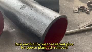 Power plant ash removal pipeline