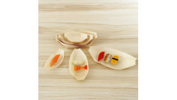 Disposable wooden boat