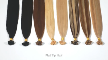 Pre Bonded Flat Tip 100% Human Hair Extensiones European Virgin Double Drawn Remy Hair Extension1