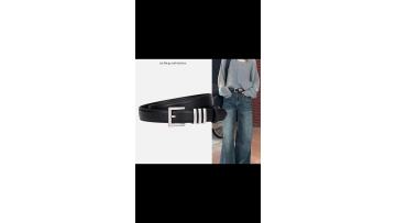 Chic Minimalism Stylish Women's Leather Waist Belt