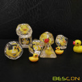 Bescon Yellow Duck 20 sides Dice set of 5, Duck D20 5pcs Set