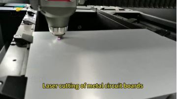 Laser cutting of metal circuit boards