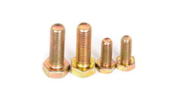 Metric Size M5 M6 M8 M10 M12 Full Thread Half Thread DIN Standard Carbon Steel Grade 8.8 Yellow Zinc Plated Hex Head Bolts1