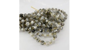 6x8mm Agate Rondelle Faceted Beads - DIY Jewelry Making Accessory1