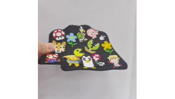 Retro childhood's style woven label