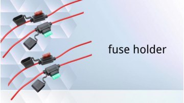 In-line Fuse Holder With Wiring Harness Automotive/Marine Weatherproof Blade Style 12 AWG ATO/ATC Fuse Holder with Cover1