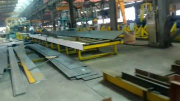 Horizontal H beam making machine