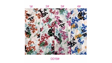 2021 latest stock lot soft Egyptian many color viscose printed floral challie rayon fabric1