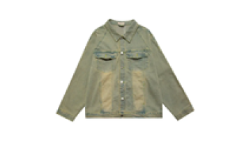 Custom Oversized Denim Mens Jackets in Bulk Work Acid Wash Zip Up Jacket Men1