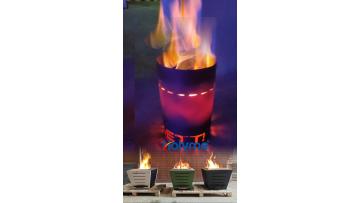 Flame test of high temperature powder coatings