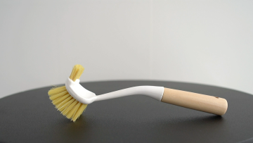 Topwill Household 2-sided Cleaning Sink Wet Scrubber Bamboo Pot Brushes with Stiff Bristles for Kitchen Bathroom Laundry1