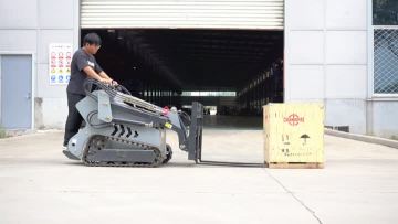 Skid Steer loader fork operation