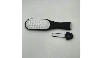 2-in-1 double-sided stainless steel dead skin removing foot grinder large professional foot file1