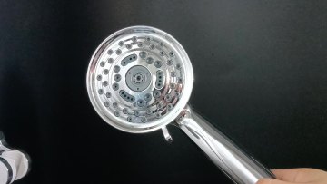 Amazon Online Selling 5 functions Handheld High Pressure Massage Showerhead with Adjustable Brass Ball Bracket and Shower Bar1