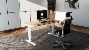 Adjustable Height Office Electronic Standing Table Stand-Up Desk With Remote Control1
