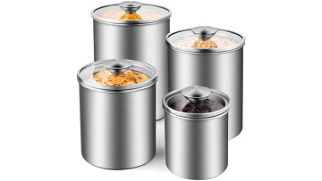 silver kitchen jar
