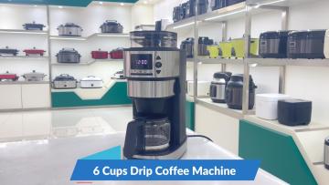 6 Cups Drip Coffee Machine