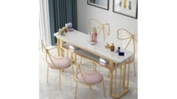 new design wholesale Free sample Modern style tempering glass wireless charge furniture Beauty salon Manicure Nail table1