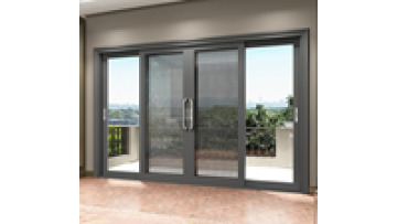 Customized Double glass Aluminum Profile Sliding Door1