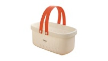 Breathable Hollow Rectangle Laundry Hamper With Long Handles Portable Plastic Clothes Hamper1