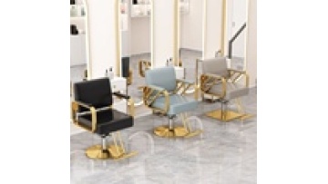 Wholesale Free sample Lifting rotating stainless steel PU leather beauty salon swivel hair cutting styling barber chair1