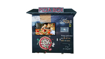 Let's come to the hommy workshop, workers are installing vending pizza machines! ! ! ! 