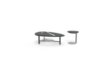 Modern Design Coffee Table New Popular Metal Stainless Steel With Marble Top Side Table for Hotel Furniture