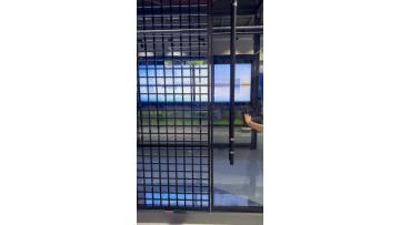 Panoramic narrow side flat door