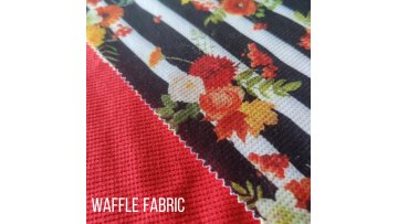 In Stock  Cut The Pieces Factory wholesale soft  waffle Jacquard knit tr fabric for home textile1