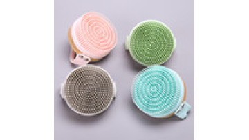 High Quality Soft Bristles Brush Cleaner Body Silicone Bath Cleaning Brushes Sponges1