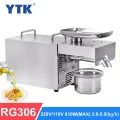YTK RG306 Automatic Coconut Olive Oil Press Machine Household peanut FLaxseed Oil Extractor Peanut Cold Hot Oil Press1500W(max）